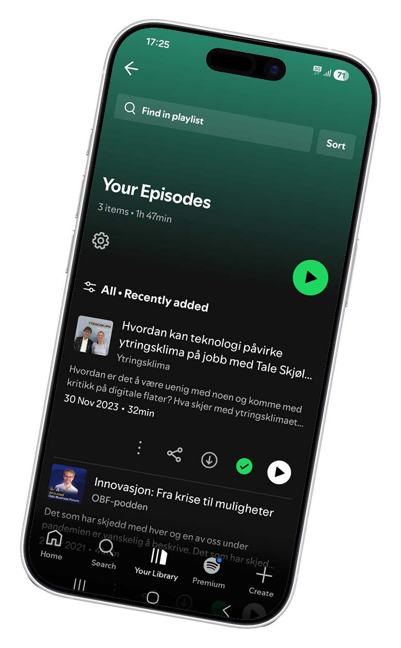 Podcast on Mobile